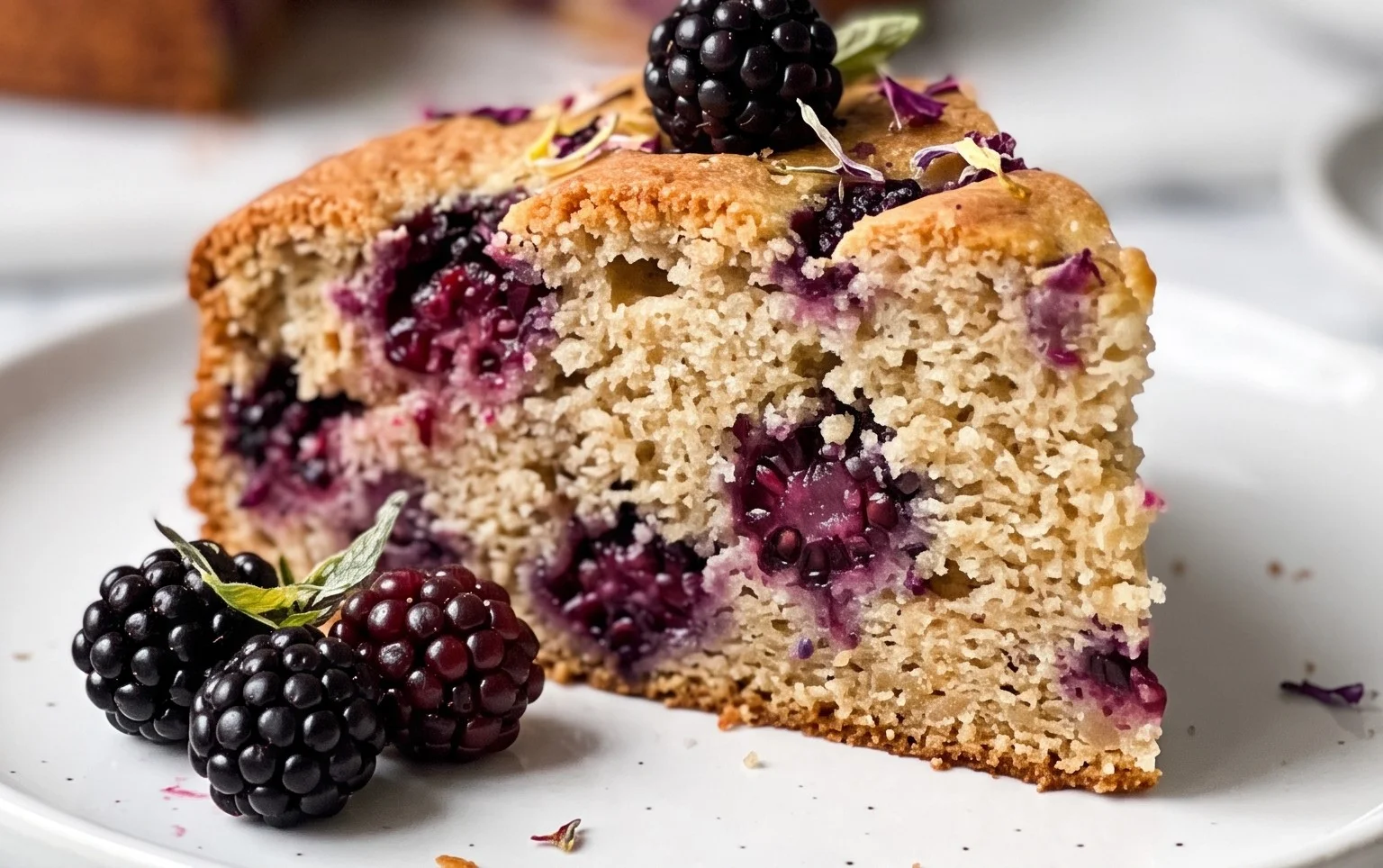 Wild Blackberry Tea Cake