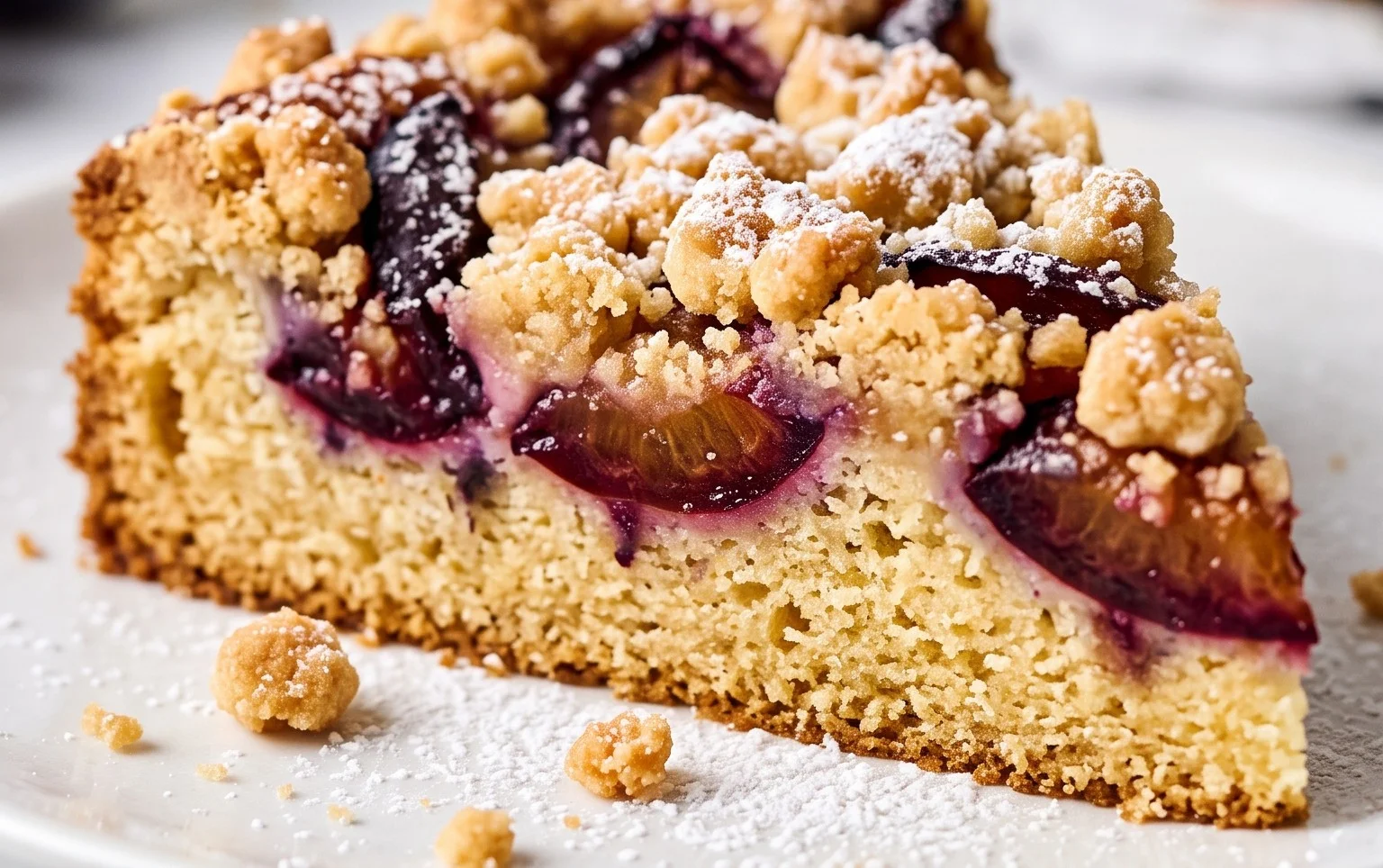 Pflaumenkuchen mit Streuseln aus der Springform Rezept