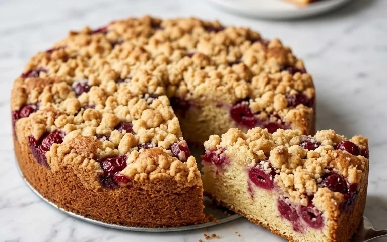 Schneller Kirsch Extract-Streusel-Kuchen: Einfach & Lecker