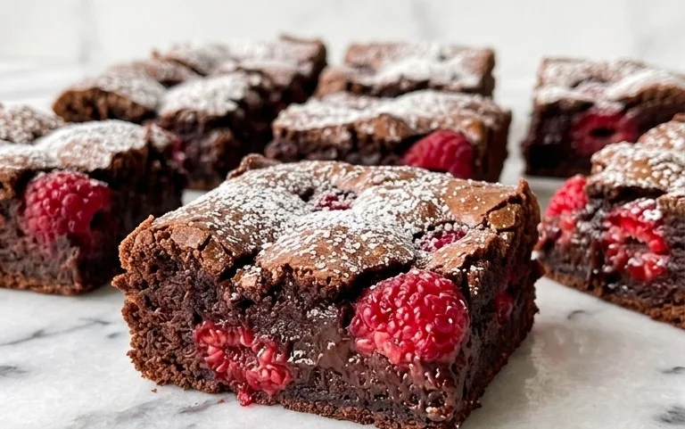 Vegane Himbeer-Schoko-Brownies: Saftig & Einfach