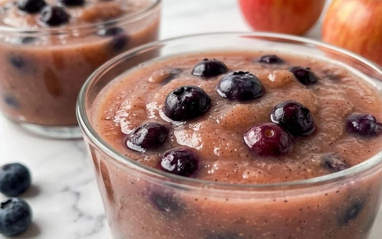 Blaubeer Vanille Apfelmus Rezept: Himmelreich!